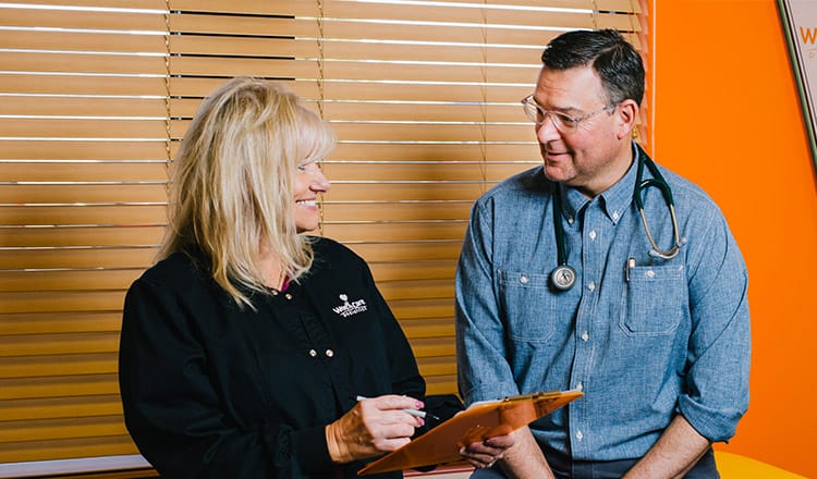 doctor and nurse in the clinic