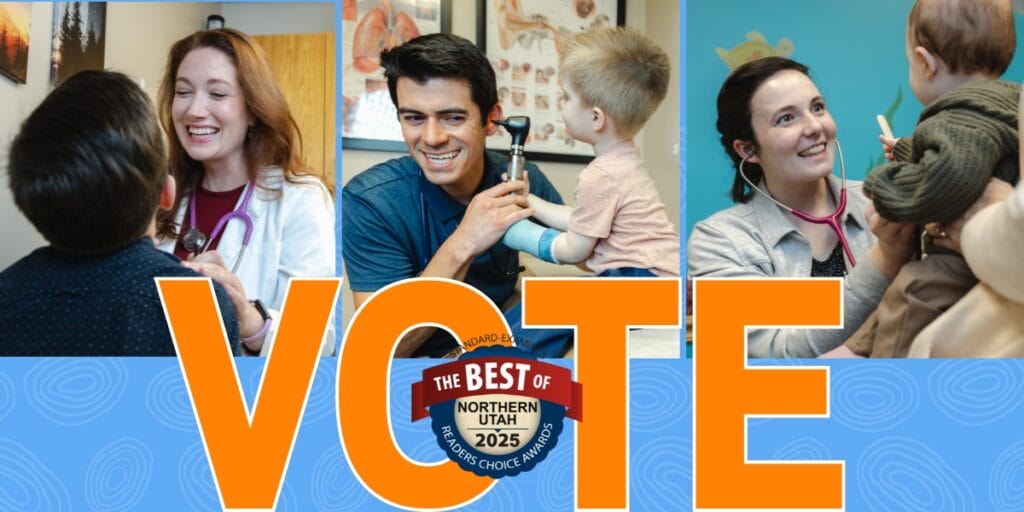 Wee Care providers with patients Vote Best of Northern Utah 2025
