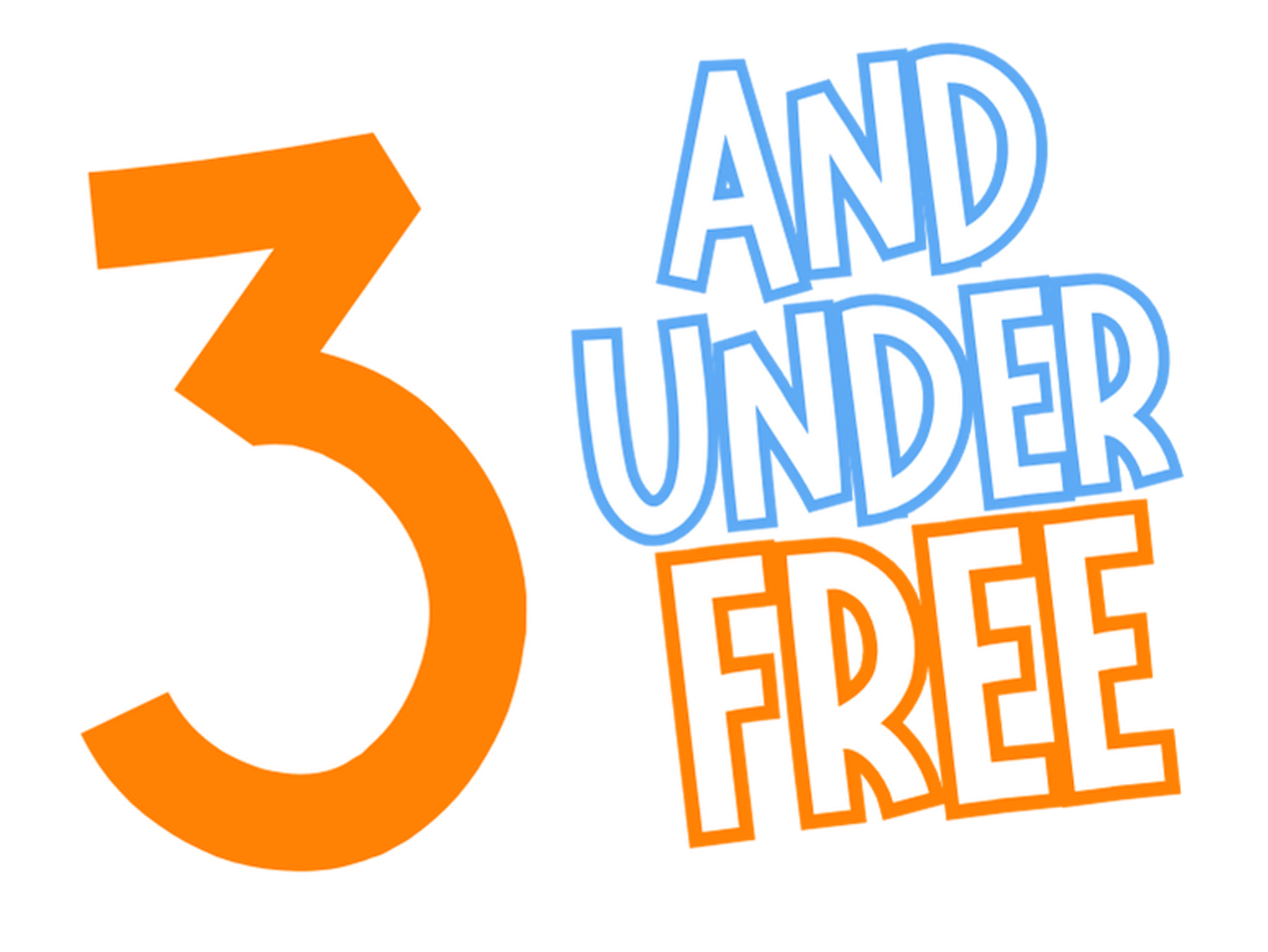 Three and Under Free logo new version